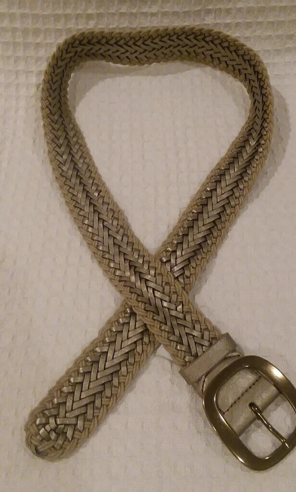 Unknown Brand Name Gold Braided Belt New With Tags